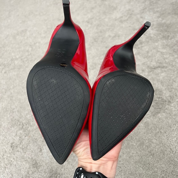 Jessica Simpson Red Patent Leather Heels size 7 1/2 - Picture 5 of 6